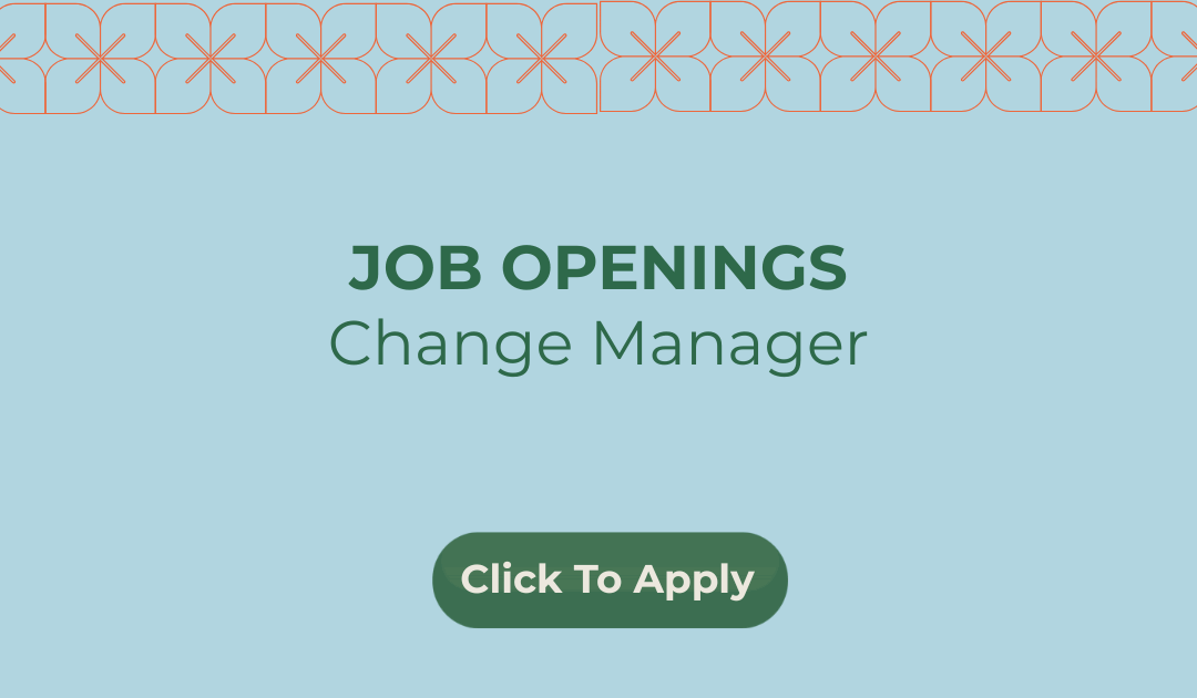 Job listing: Change Manager